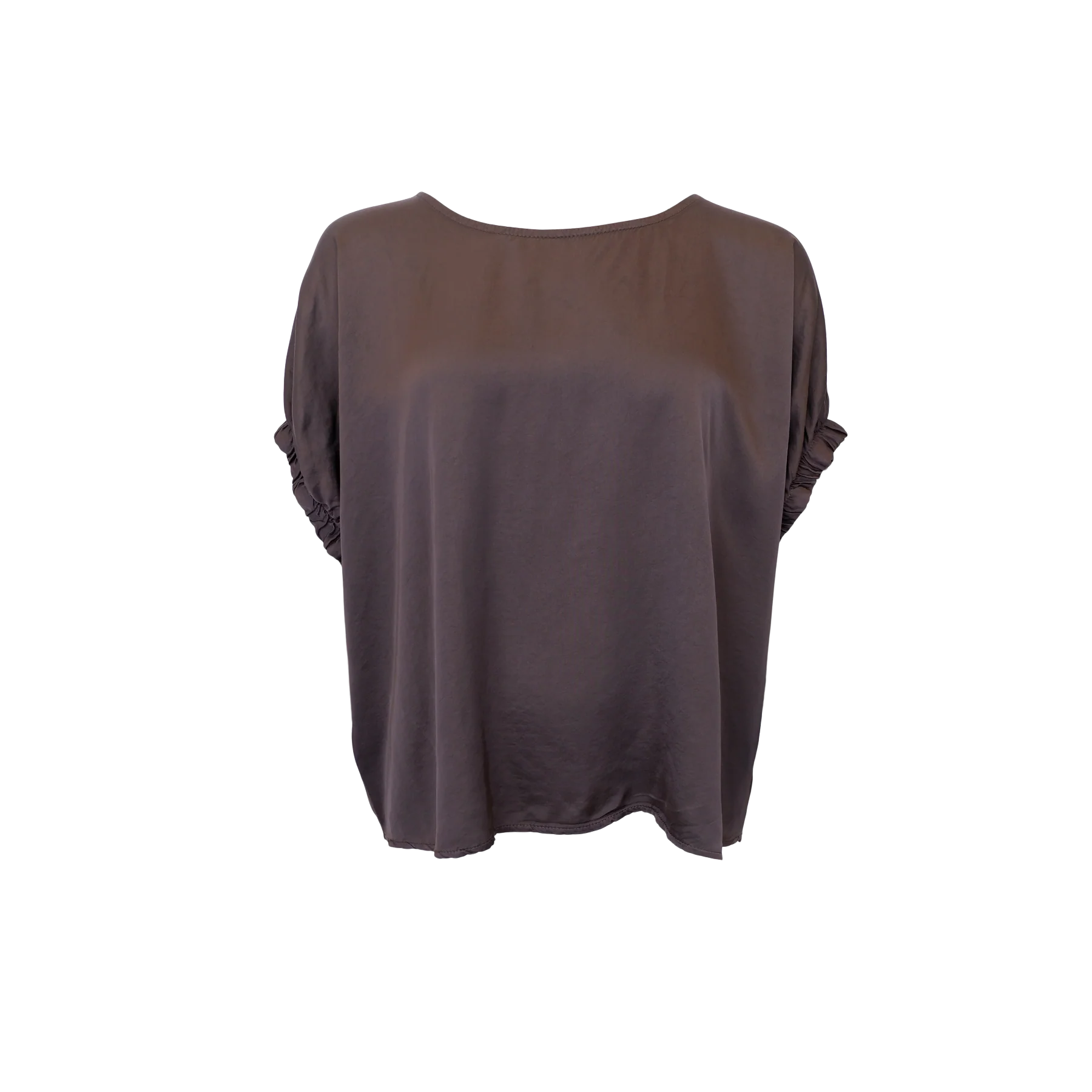 BCMABEL Coffee satinblus