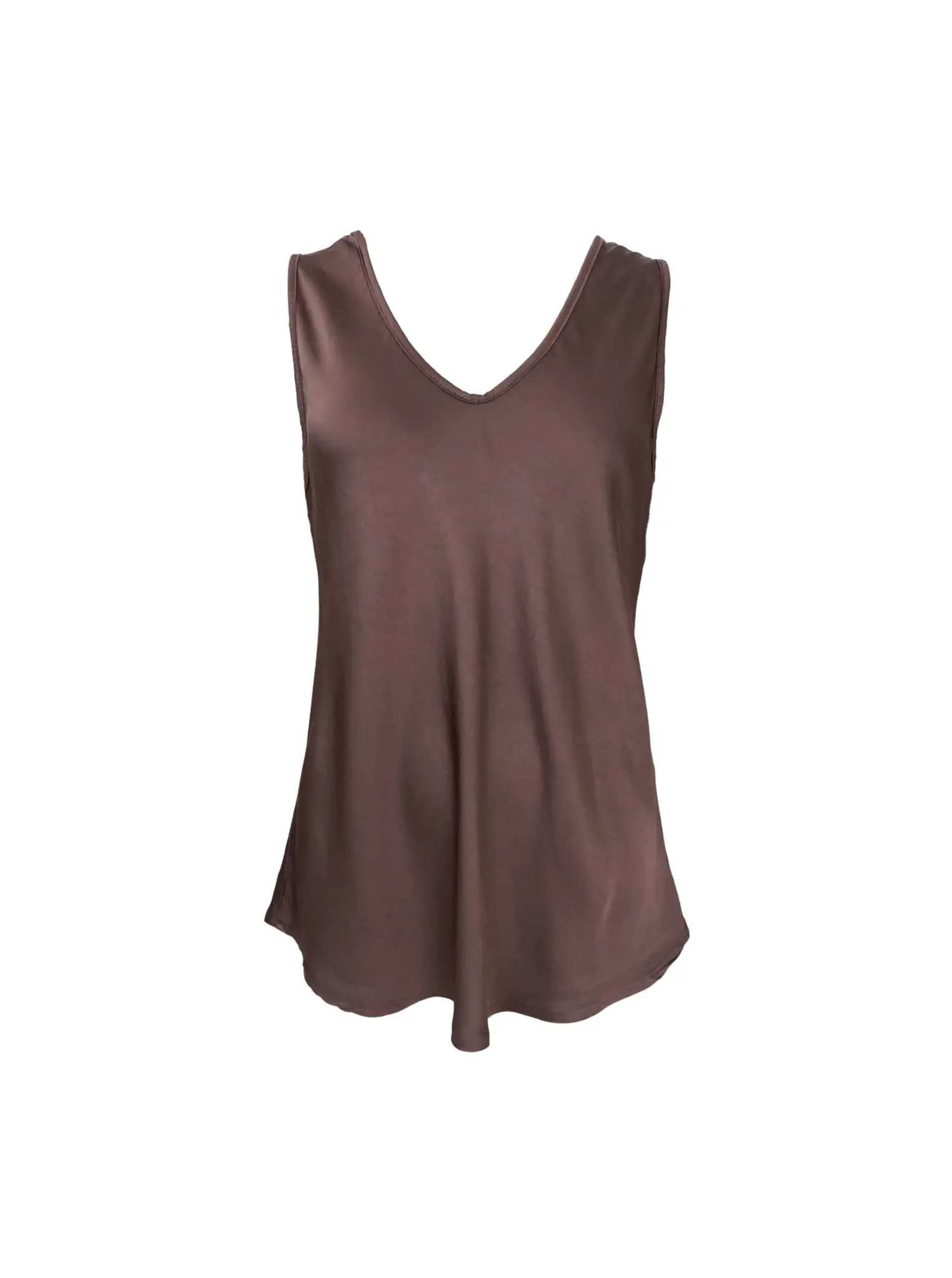 BCMABEL Coffee v-ringat satinlinne