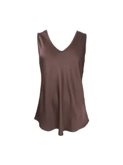 BCMABEL Coffee v-ringat satinlinne