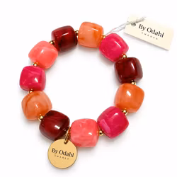 Chunky armband rosa mix