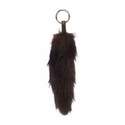 Väsksmycke brun foxtail guld