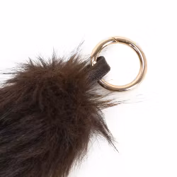 Väsksmycke brun foxtail guld