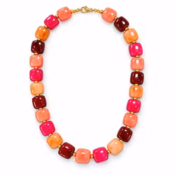 Chunky halsband rosa mix