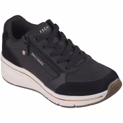 Skechers svarta sneakers med dragkjedja