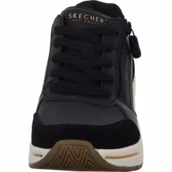 Skechers svarta sneakers med dragkjedja