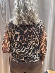 Fodrad leopardmeshtopp