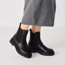 Black Glam svarta boots med strassdetaljer