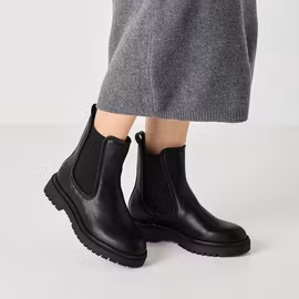 Black Glam svarta boots med strassdetaljer