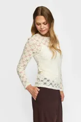 TILDE blommig spets topp