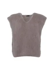 BCBJOERK Taupe mohairväst