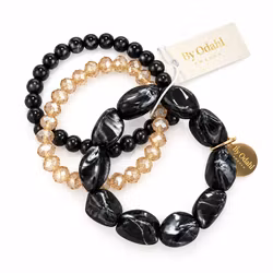 Svarta armband 3p