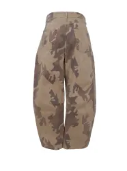 BCAILA Brown Camouflage barrel jeans