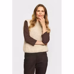 ESRA Beige stickad väst