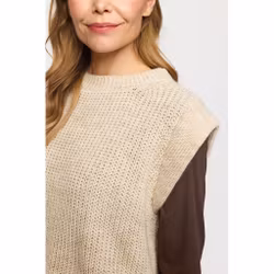 ESRA Beige stickad väst