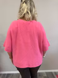 MdcSia Cerise mjuk stickad t-shirt