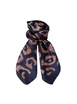BCALICIA Mönstrad svart satinscarf