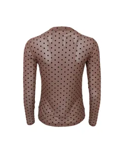 BCJENNIE Espresso prickig meshtopp