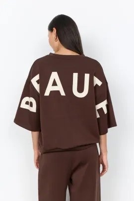 SC-JANNY Mörkbrun T-shirt i banu kvalité