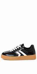 Svarta crocomönstrade sneakers