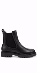 Black Glam svarta boots med strassdetaljer