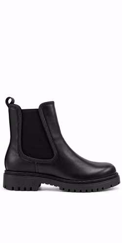 Black Glam svarta boots med strassdetaljer