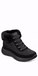 Svarta varmfodrade boots slip-ins