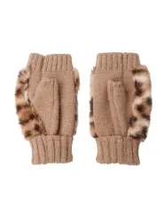 BCPETULA Fluffiga leopard handvärmare
