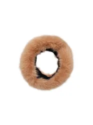 BCLIDA Beige pannband i fuskpäls