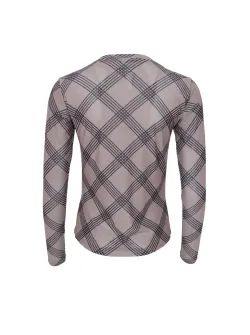 BCANNIE Taupe Argyle meshtopp