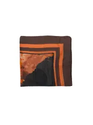 BCHATTIE sidenhalsduk - Kaffe Marmor