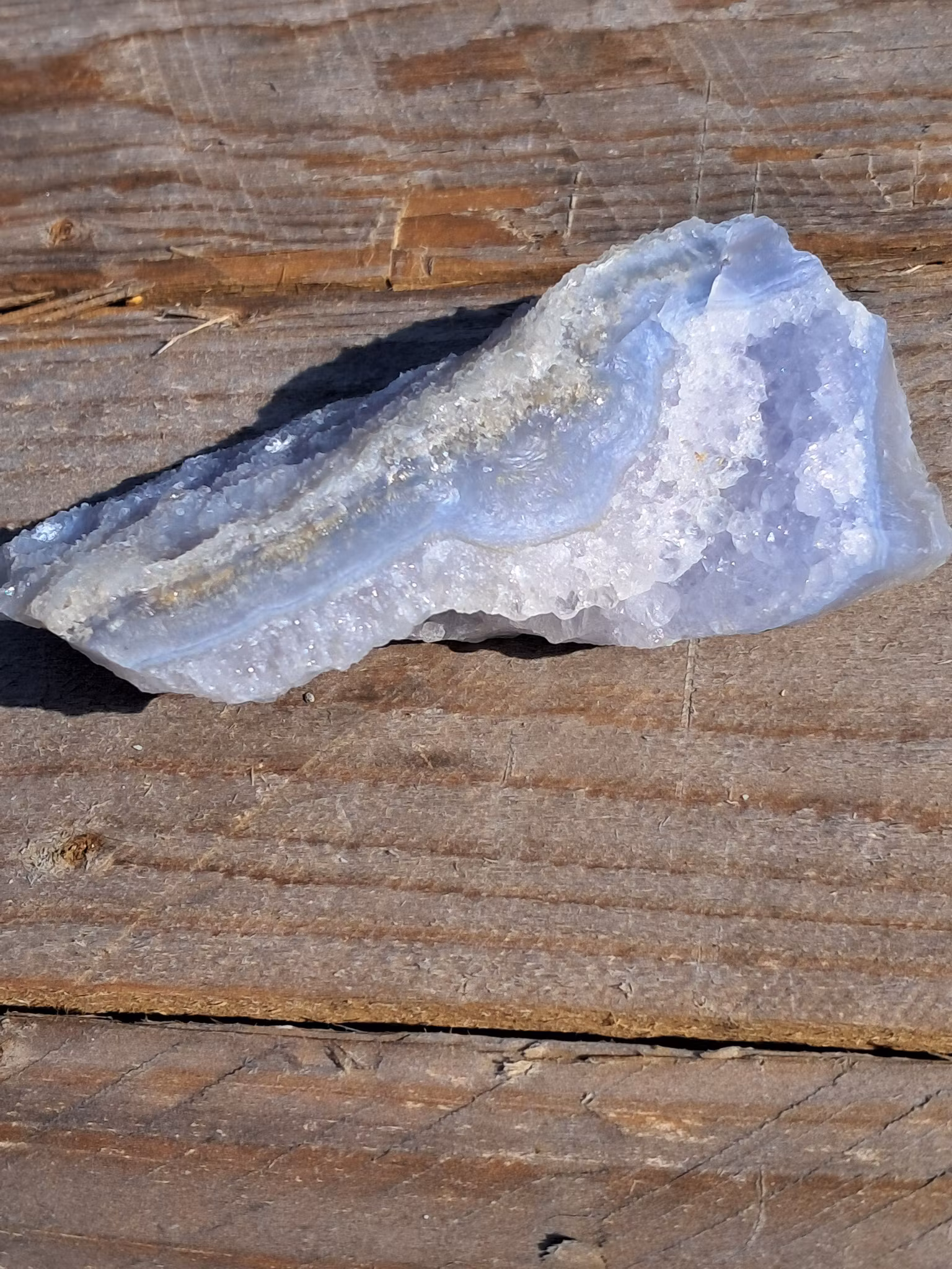 Blue Lace Agat, "etsad", 220gr, 120mm