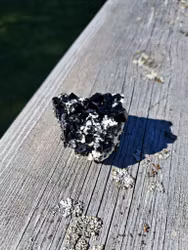 Schorl/svart Turmalin på matris, 29gr