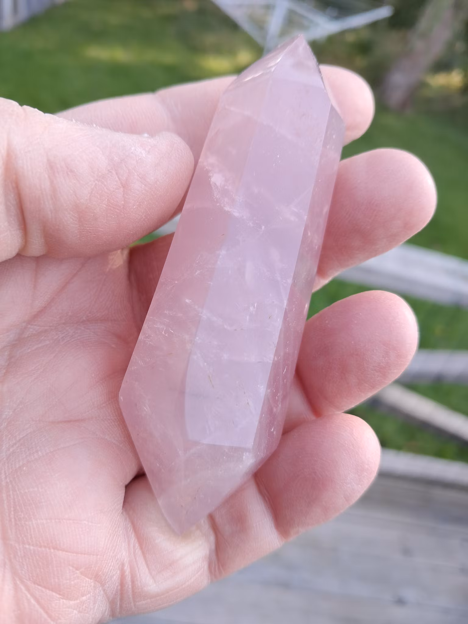 Rosenkvarts,  91gr  95mm