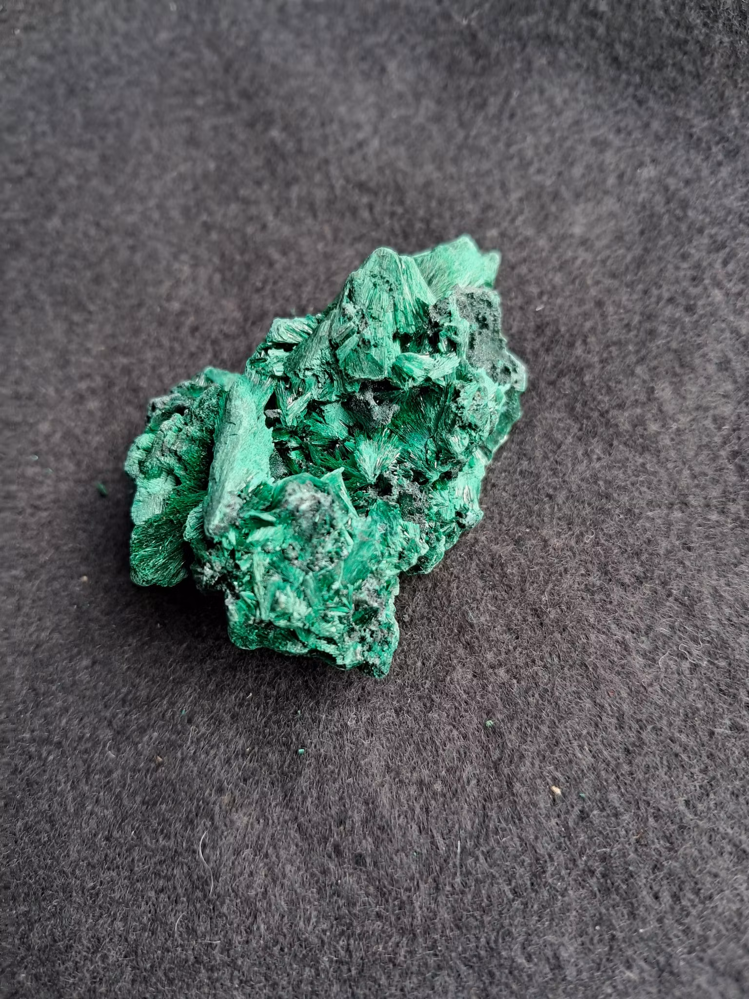 Sammets-malakit,  71gr  54mm