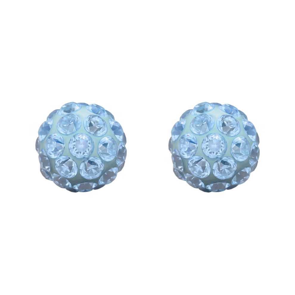 Örhängen Fireball aquamarin