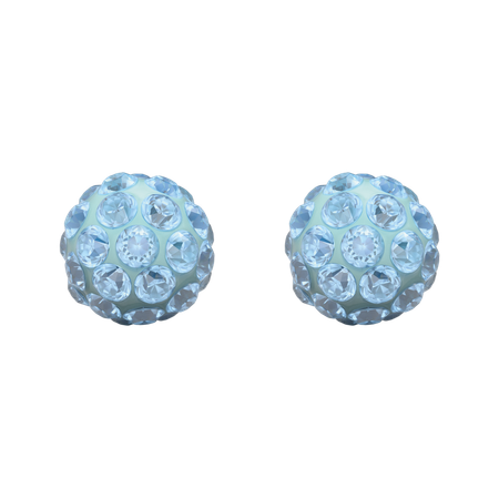 Örhängen Fireball aquamarin