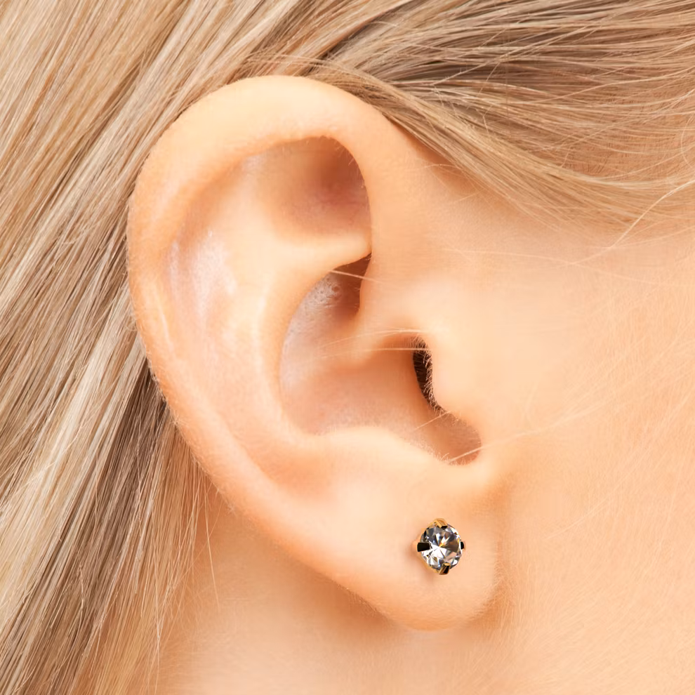 Örhänge - Cubic Zircon 4mm