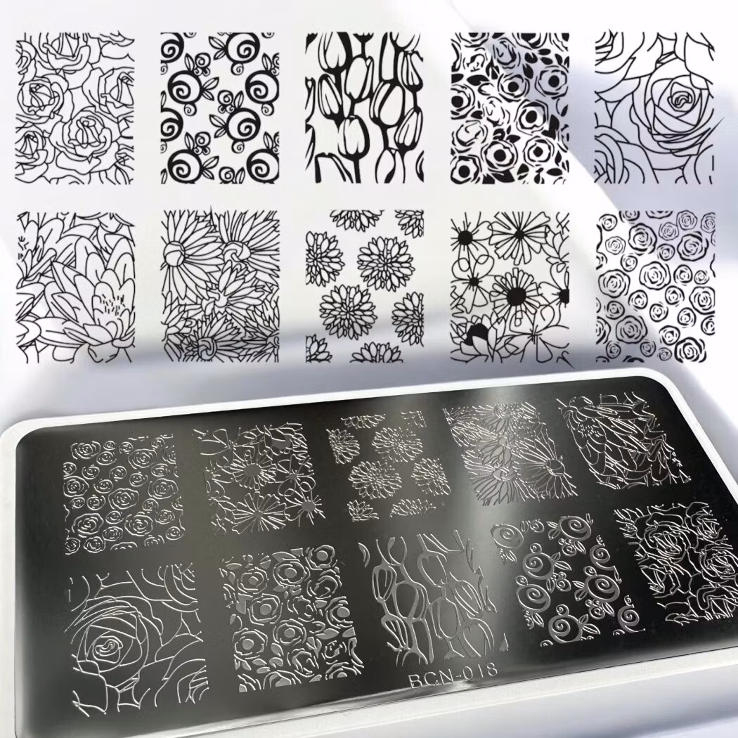 Stamping Plate, Floral