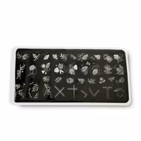 Stamping Plate, Garden Leaves