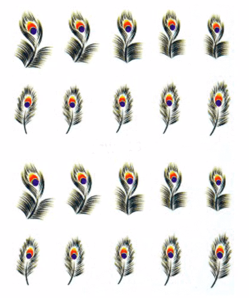 Waterstickers Feathers 1