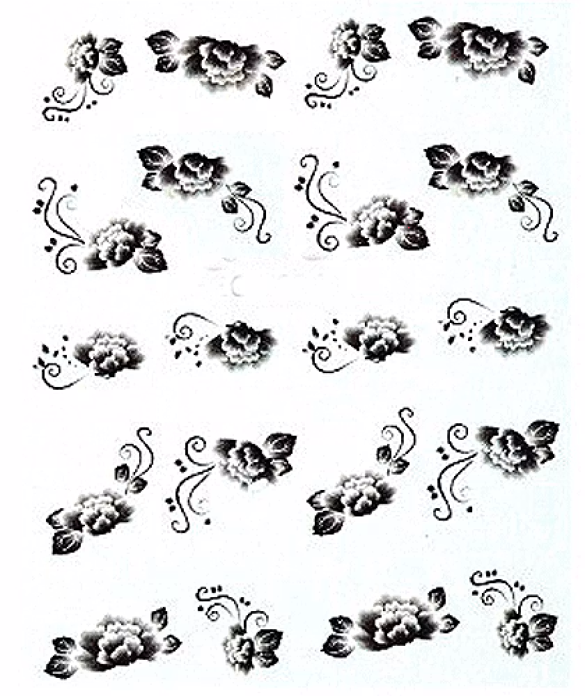 Waterstickers Flowers 2
