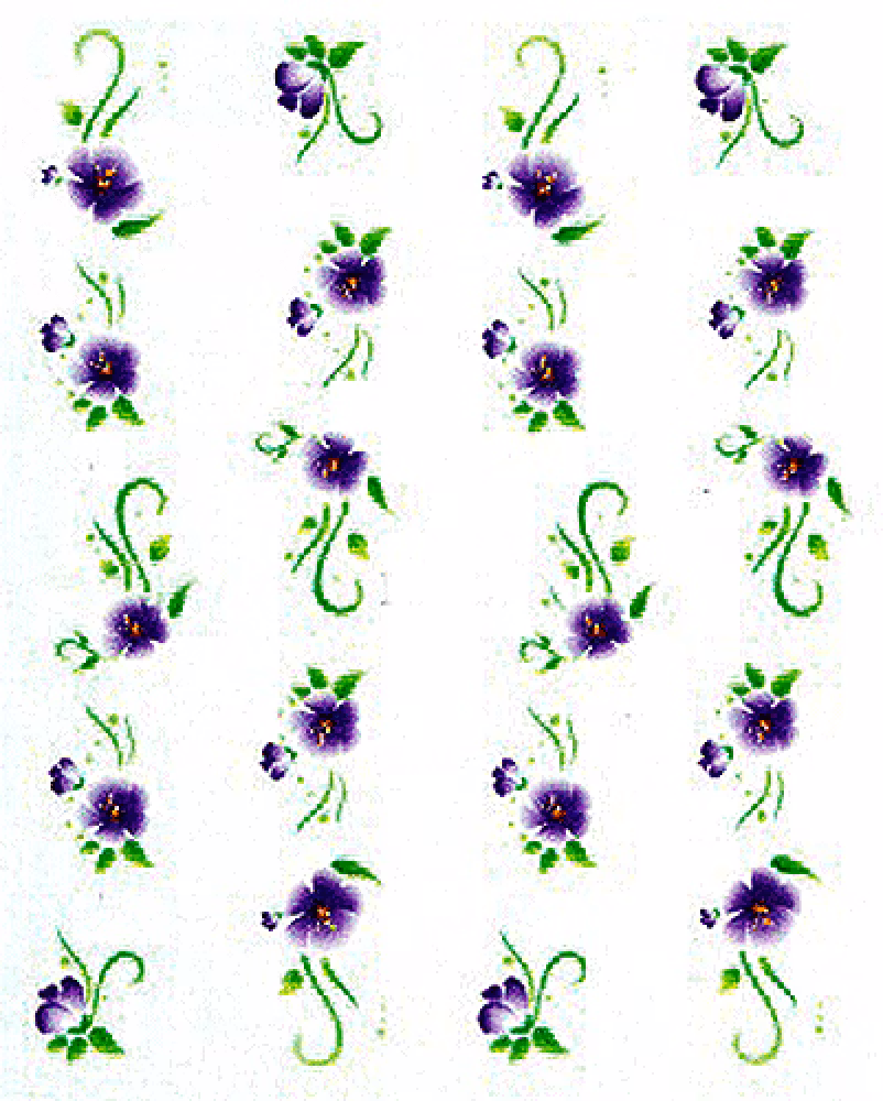 Waterstickers Flowers 3