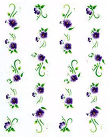Waterstickers Flowers 3