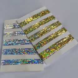 Nail Art tape Gold & Silver Neon Glow
