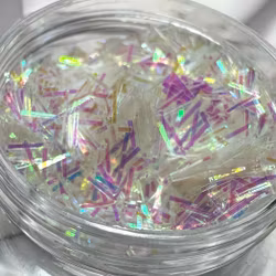 Glitter Strands Holo White