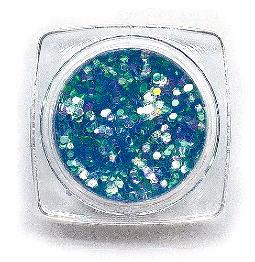 Glitter Rainbow 1mm Dark Blue