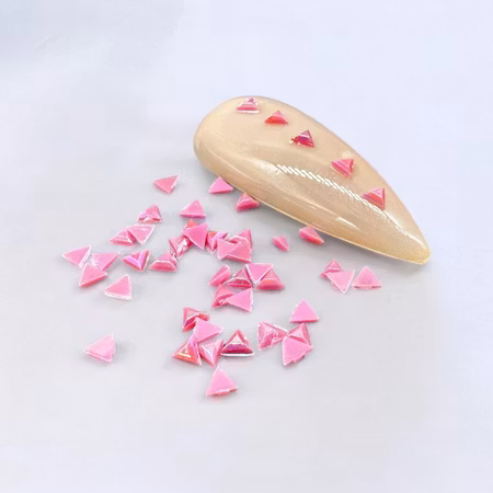 Pearl Hot Pink Triangles