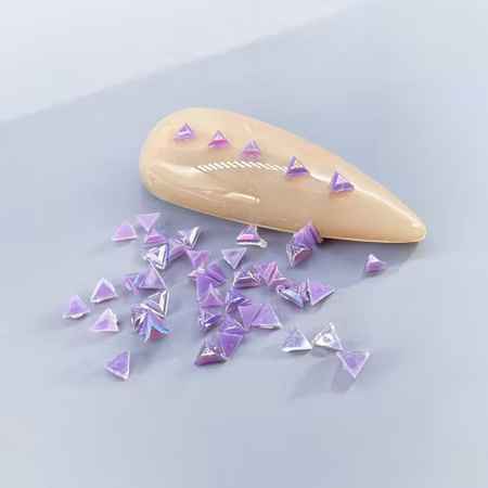 Pearl Purple Triangles