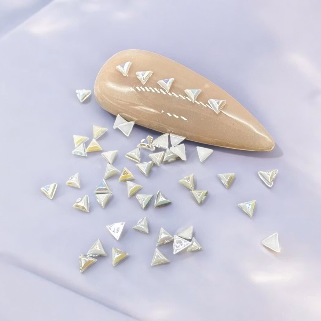 Pearl White Triangles