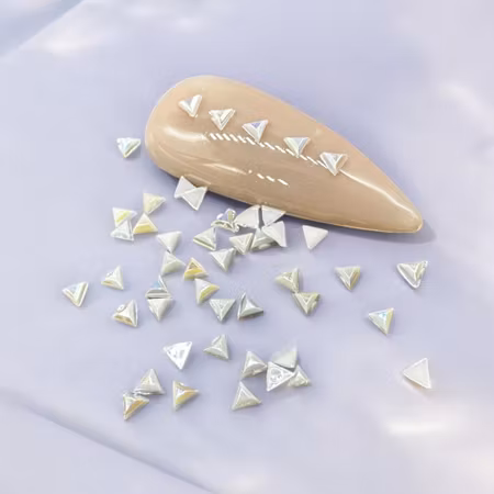 Pearl White Triangles